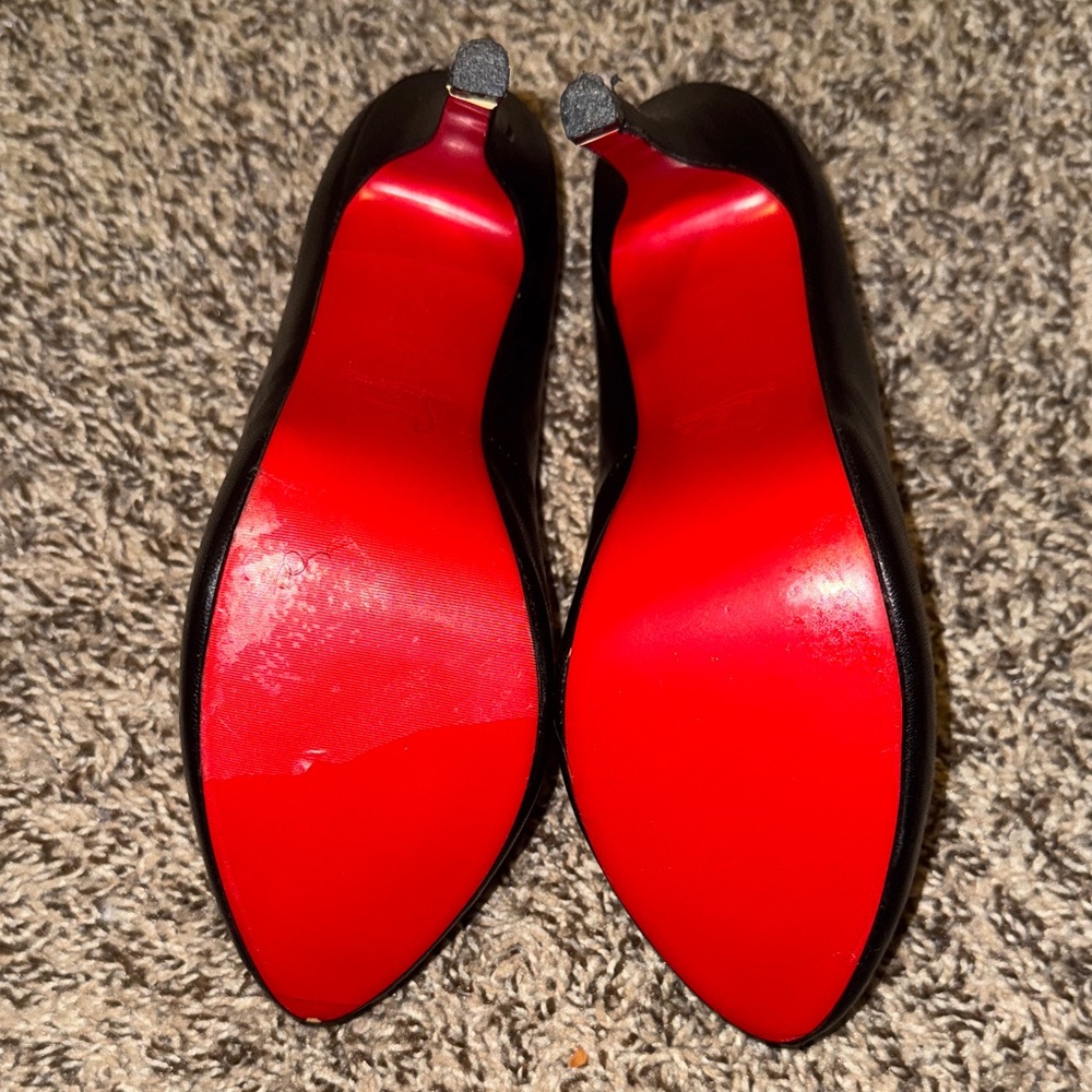 Christian Louboutin Black Heels Sz 40 - Picture 7 of 7